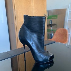 Louboutin booties steel toe